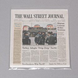 Clear Poly Sleeve for Folded Newspa